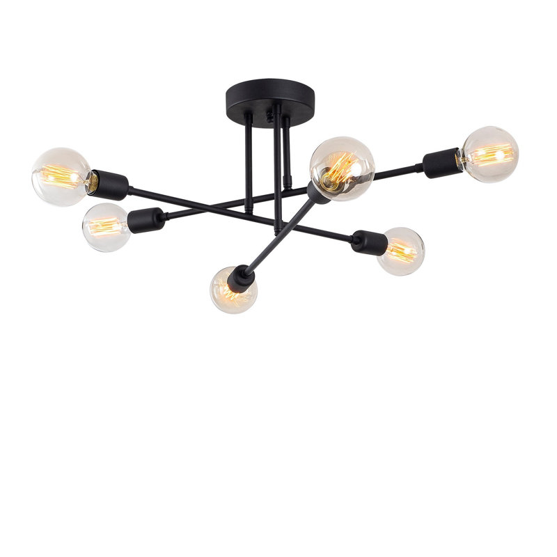 Mercury Row Kai 6Light 64cm Semi Flush Mount Wayfair.co.uk
